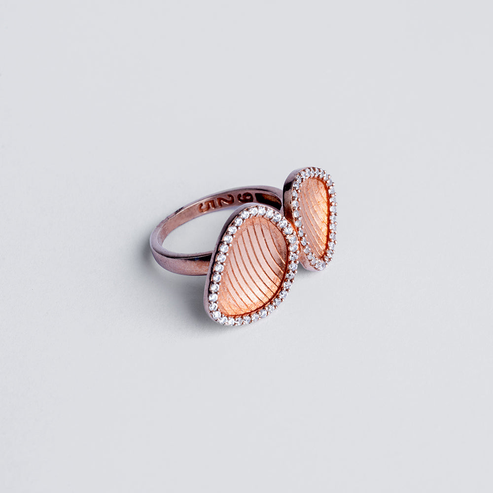 Dubble Patle Rose Gold Silver